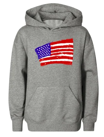Americká vlajka ohnutá