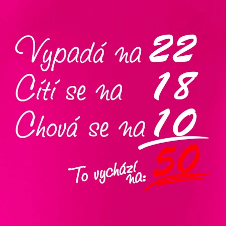 Vypadá, cítí se, chová se - 50 let