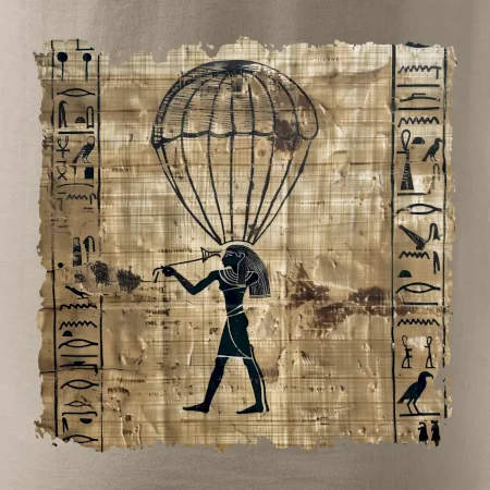 Egyptské hieroglyfy parašutista