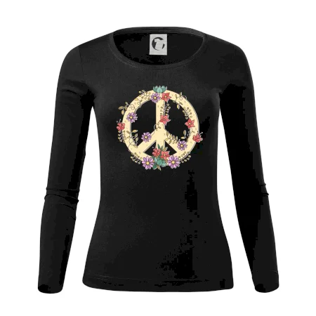 Peace symbol pískový