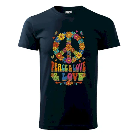 Peace and love - na výšku s květy