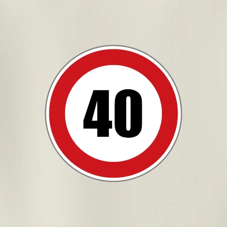 Dopravní značka - omezení rychlosti 40