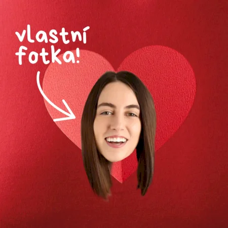 Vlastní fotka v srdci