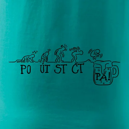 Pondělí až pátek evoluce pivo