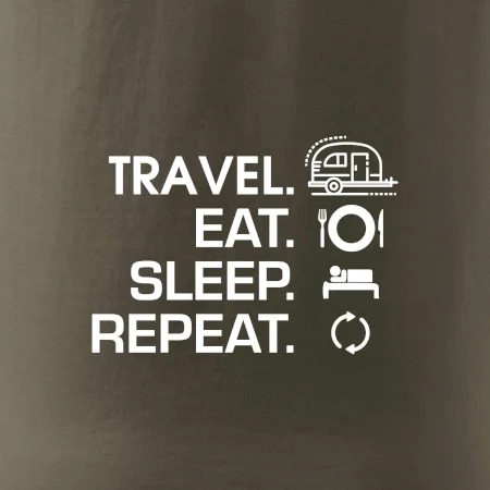 Eat sleep travel - Malý přívěs