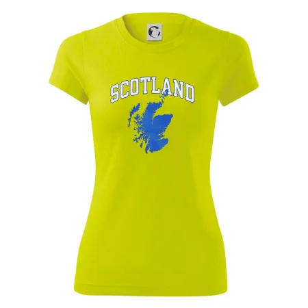 Scotland nápis s mapou