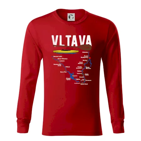 Mapa řeky Vltavy