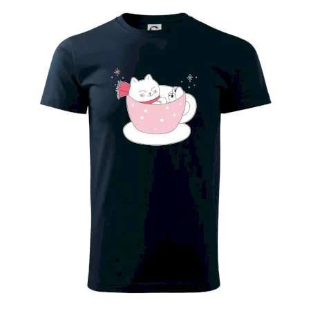 Vánoční kočka v hrnečku