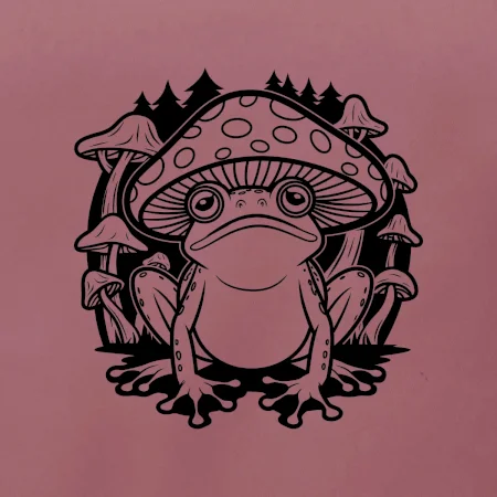 Goblincore černá houbožába