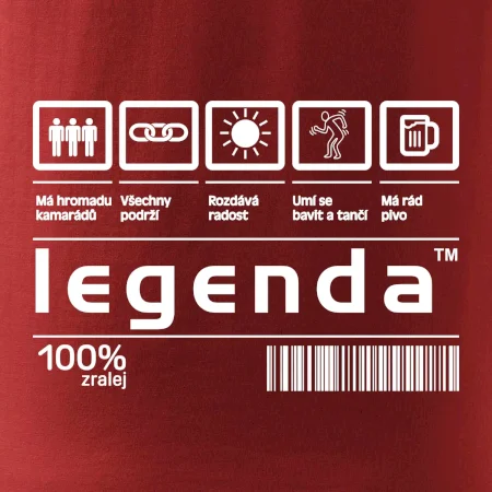 Čárový kód - Legenda