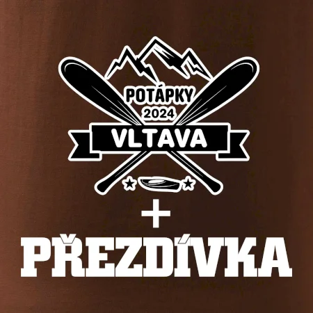 Na vodu - pádla hory (vlastní nápis)