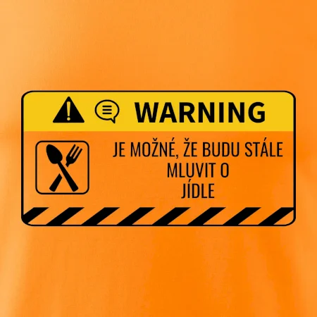 Warning mluvení - Jídlo