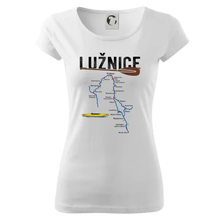 Mapa řeky Lužnice
