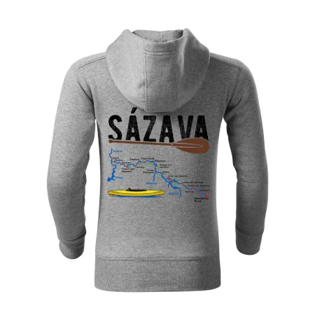 Mapa řeky Sázavy