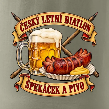 Český letní biatlon špekáček a pivo