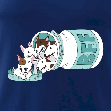 Bullterrier Friends Forever zelené (Pecka design)