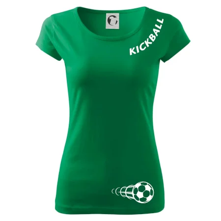 Kickball nápis šikmo