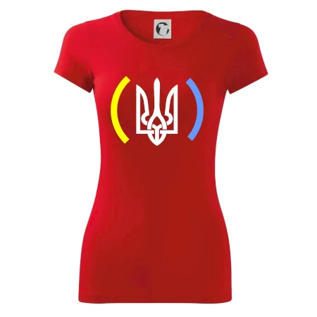 Ukrajina trojzubec s barvami