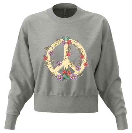 Peace symbol pískový