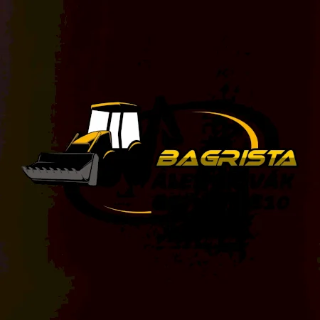 Bagrista v kruhu - vlastní nápis