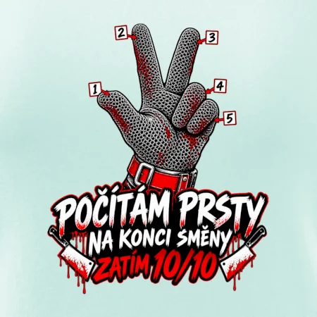 Řezník počítám prsty na konci směny