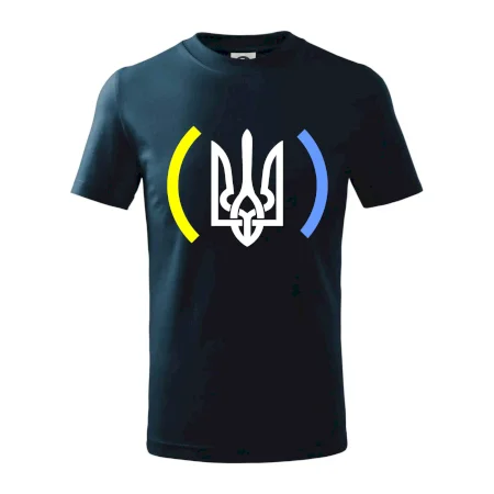 Ukrajina trojzubec s barvami