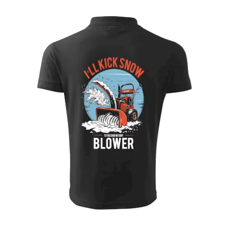Kick snow blower