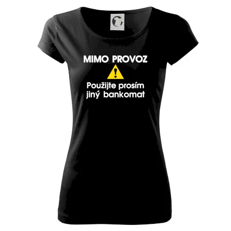 Mimo provoz - použijte jiný bankomat