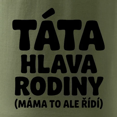 Táta - hlava rodiny  (máma to,  ale řídí)