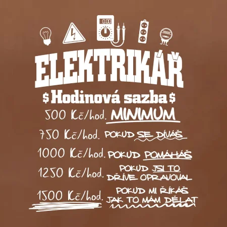 Elektrikář hodinová sazba