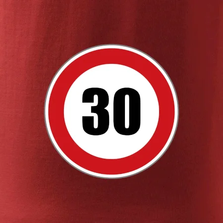Dopravní značka - omezení rychlosti 30