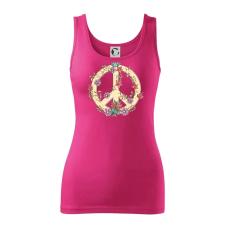 Peace symbol pískový
