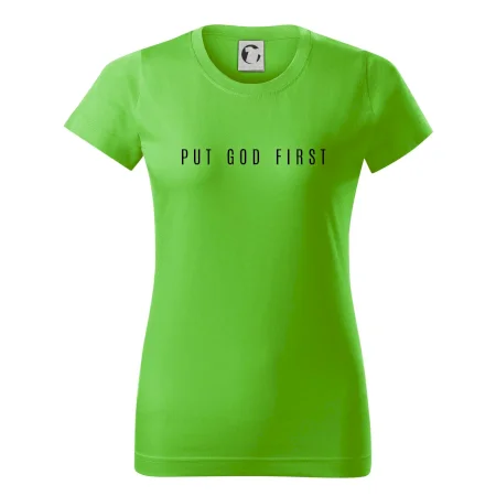 Put God first slabý nápis