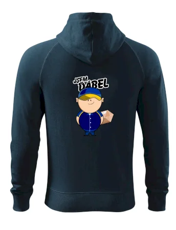 Jsem ďábel doručovatel modro žlutý