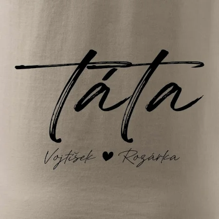 Triko táta psací se jmény dětí