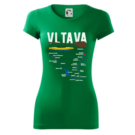 Mapa řeky Vltavy