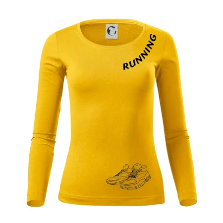 Running nápis šikmo