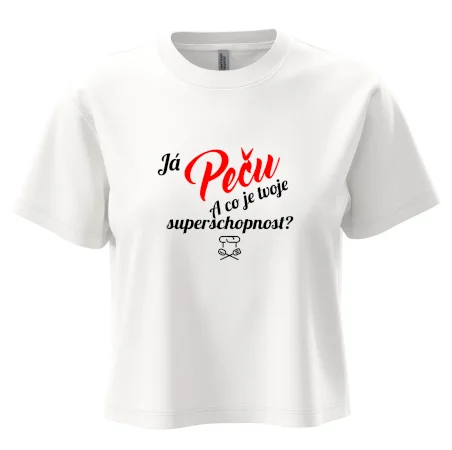Já peču - tvoje superschopnost? šikmý nápis