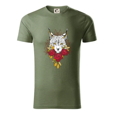 Rys s červenými růžemi  (Pecka design)