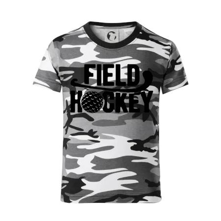 Field hockey míček a nápis