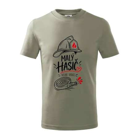 Malý hasič s velkým srdcem - minimalistická kresba