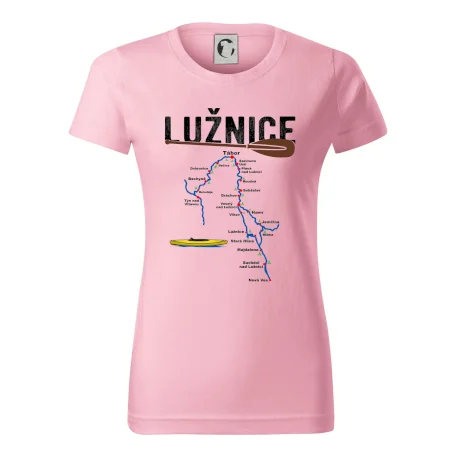 Mapa řeky Lužnice