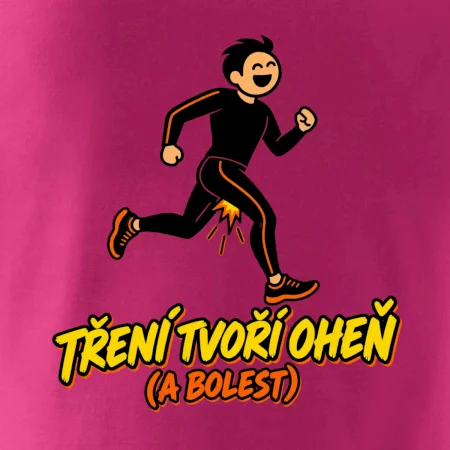 Běžecké tření tvoří oheň