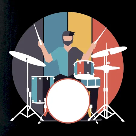 Geometric drummer