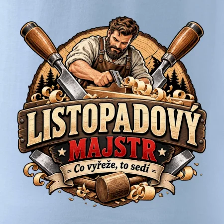Listopadový truhlář mistr dřeva a hoblíku