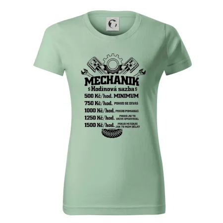 Mechanik - hodinová sazba