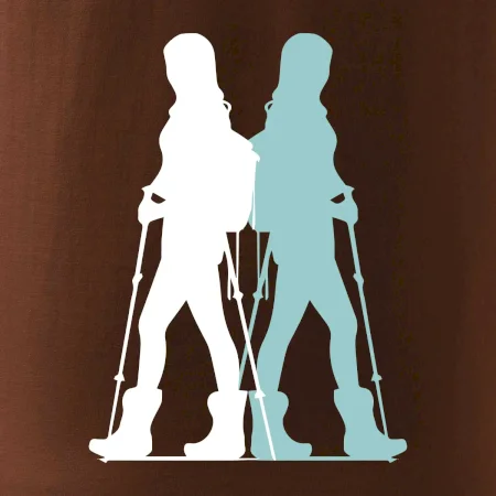 Nordic walking figury - žena