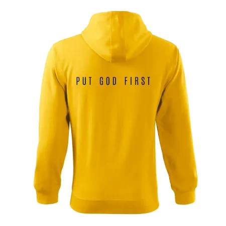 Put God first slabý nápis