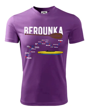 Mapa řeky Berounky