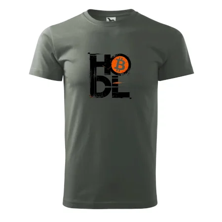 Hodl velký nápis a logo BTC
